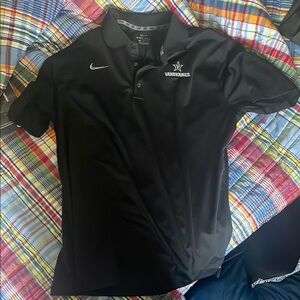 Vanderbilt historic star logo Black Polo Shirt